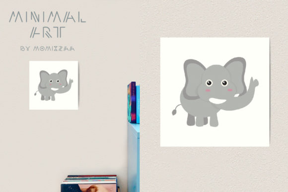 Animal Alphabet E for Elephant Cartoon: A Playful Design Asset