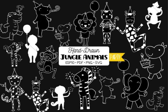 Bringing Wild Charm to Your Designs with Jungle Animal Birthday Characters