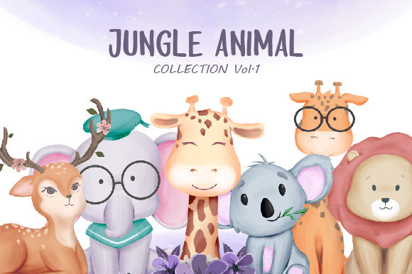 Jungle Animal Vol.1: Playful Illustrations for Modern Design