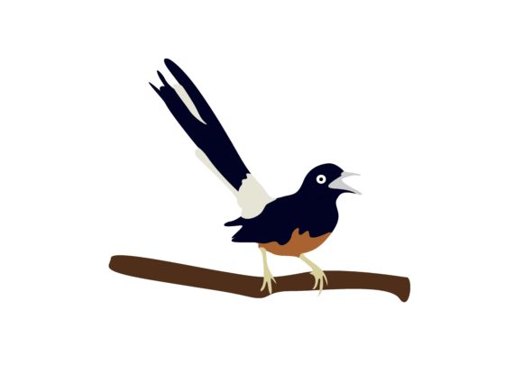 Magpie Stone Singing Bird Animal: A Creative Asset for Designers
