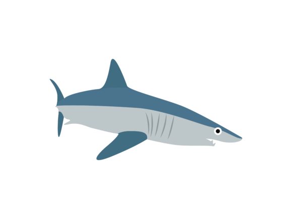 Shark Blue Fish Animal: A Bold Design Asset for Modern Creators