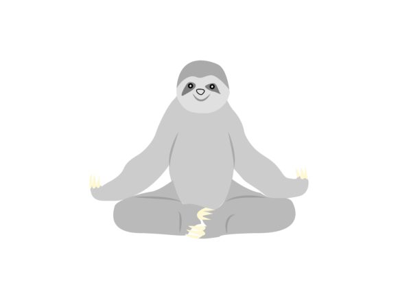 Sloth Sitting Animal: Your Go-To Adorable Design Asset