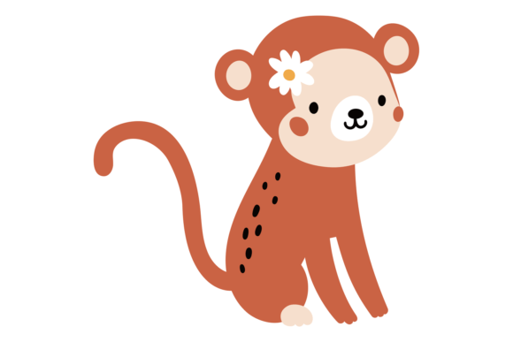 Unlocking the Charm of a Cute Monkey Sitting: Safari Animal with Character
